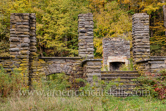 Photograph of the Coykendall Lodge, located at Alder Lake in the upper Beaverkill Valley in Hardenburgh township in Ulster County, New York.