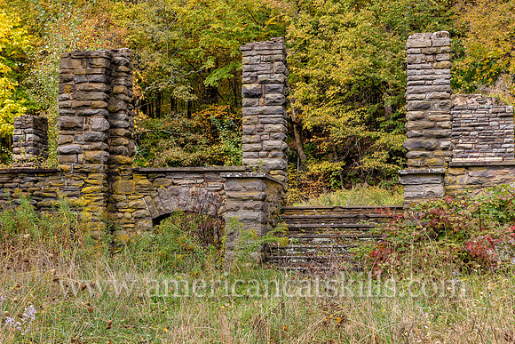 Photograph of the Coykendall Lodge, located at Alder Lake in the upper Beaverkill Valley in Hardenburgh township in Ulster County, New York.