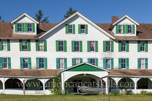 The now abandoned Campbell Inn was once a famous resort located in the iconic fishing haven of Roscoe, New York.