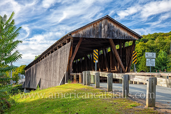 The Downsville Covered Bridge, in Downsville, New York, was constructed in 1854 by Robert Murray, a noted bridge builder.