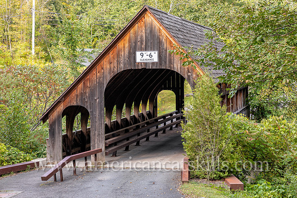 Photograph of Friendship Manor Covered Bridge, also known as Pine Hill Covered Bridge, located in Pine Hill in the central Catskills.