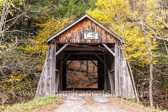 The Tappan Covered Bridge, formerly known as the Kittle Covered Bridge, is located in the Dry Brook Valley south of Arkville in the town of Hardenburgh in Ulster County.