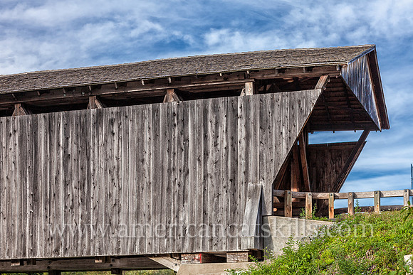 The Downsville Covered Bridge, in Downsville, New York, was constructed in 1854 by Robert Murray, a noted bridge builder.