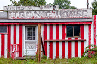 Abandoned "Electronic House" building at Parksville, Sullivan County, New York.