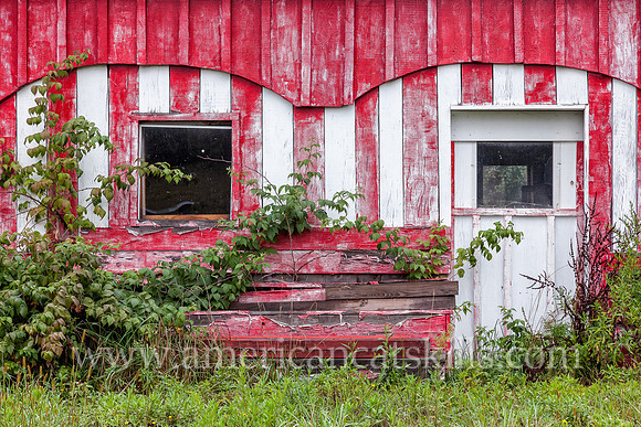 Abandoned "Electronic House" building at Parksville, Sullivan County, New York.