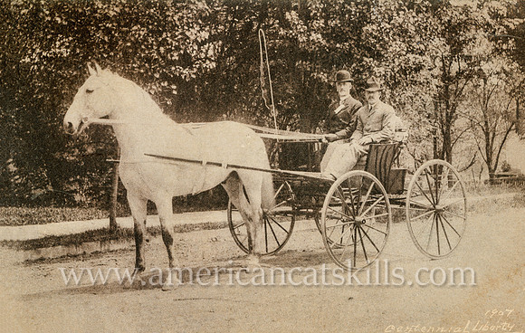 Vintage photograph titled "1907 Centennial, Liberty, New York" published by photographer Otto Hillig of Liberty, New York.