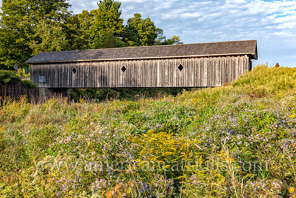 Fitch’s Covered Bridge in East Delhi, New York was constructed in 1870.