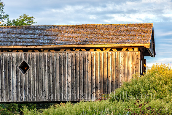 Fitch’s Covered Bridge in East Delhi, New York was constructed in 1870.