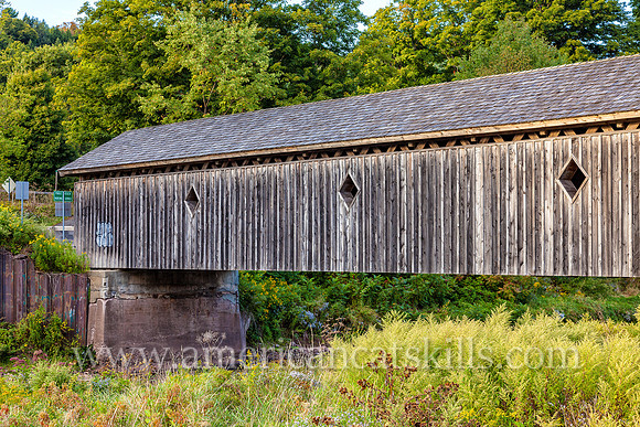 Fitch’s Covered Bridge in East Delhi, New York was constructed in 1870.
