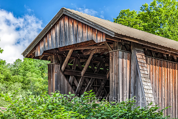 The Livingston Manor Covered Bridge, formerly known as the Mott Flats Bridge and more recently as the Vantran Bridge, was originally built in 1860 by John Davidson.