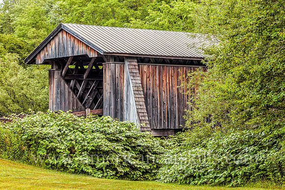 The Livingston Manor Covered Bridge, formerly known as the Mott Flats Bridge and more recently as the Vantran Bridge, was originally built in 1860 by John Davidson.