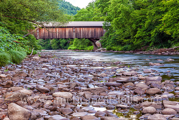 The Livingston Manor Covered Bridge, formerly known as the Mott Flats Bridge and more recently as the Vantran Bridge, was originally built in 1860 by John Davidson.
