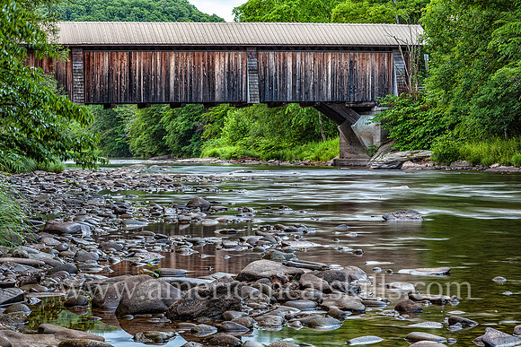 The Livingston Manor Covered Bridge, formerly known as the Mott Flats Bridge and more recently as the Vantran Bridge, was originally built in 1860 by John Davidson.