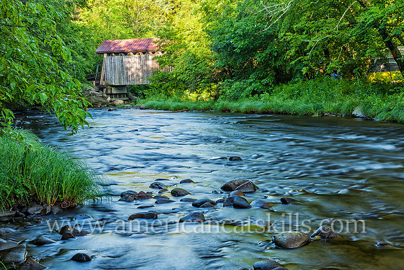 The Bendo Covered Bridge crosses the Willowemoc Creek near the small hamlet of Debruce in Sullivan County.