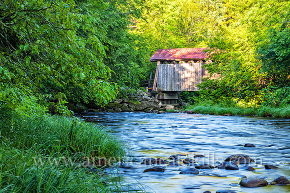 The Bendo Covered Bridge crosses the Willowemoc Creek near the small hamlet of Debruce in Sullivan County.