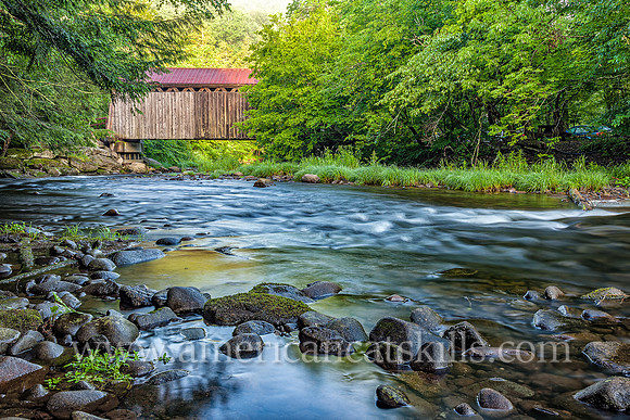 The Bendo Covered Bridge crosses the Willowemoc Creek near the small hamlet of Debruce in Sullivan County.