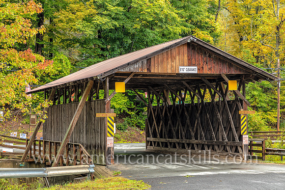 The Chestnut Creek Covered Bridge, also known as the Grahamsville Covered Bridge, is located at Grahamsville in Sullivan County, New York.