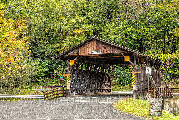 The Chestnut Creek Covered Bridge, also known as the Grahamsville Covered Bridge, is located at Grahamsville in Sullivan County, New York.