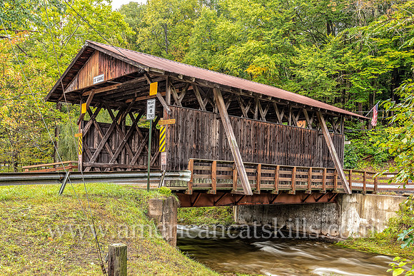 The Chestnut Creek Covered Bridge, also known as the Grahamsville Covered Bridge, is located at Grahamsville in Sullivan County, New York.