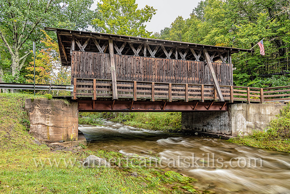 The Chestnut Creek Covered Bridge, also known as the Grahamsville Covered Bridge, is located at Grahamsville in Sullivan County, New York.