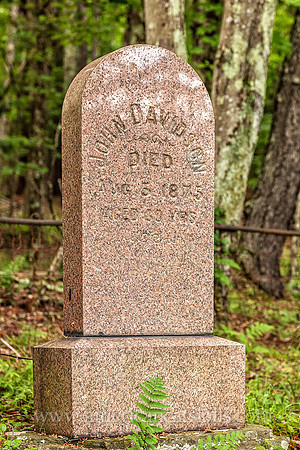 Grave site for John Davidson, builder of the Bendo Covered Bridge, the Livingston Manor Covered Bridge and the Beaverkill Covered Bridge.
