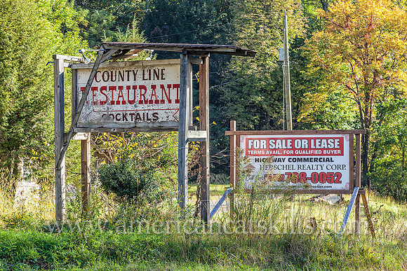 The once popular County Line Restaurant, as its name implies, sits on the border of Ulster County and Sullivan County in the small hamlet of Spring Glen.