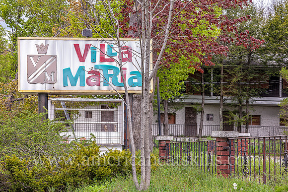 The now abandoned Villa Maria resort at Haines Falls in Ulster County, New York operated for many years as a successful boarding house and hotel.