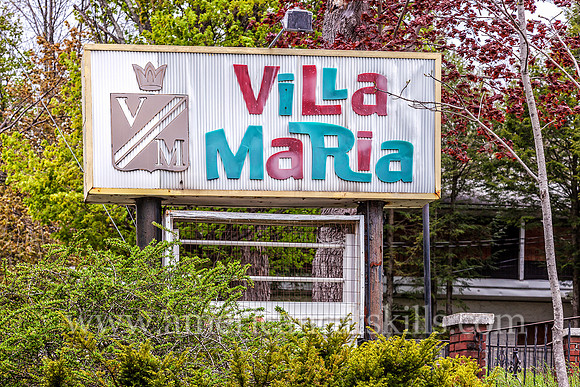 The now abandoned Villa Maria resort at Haines Falls in Ulster County, New York operated for many years as a successful boarding house and hotel.
