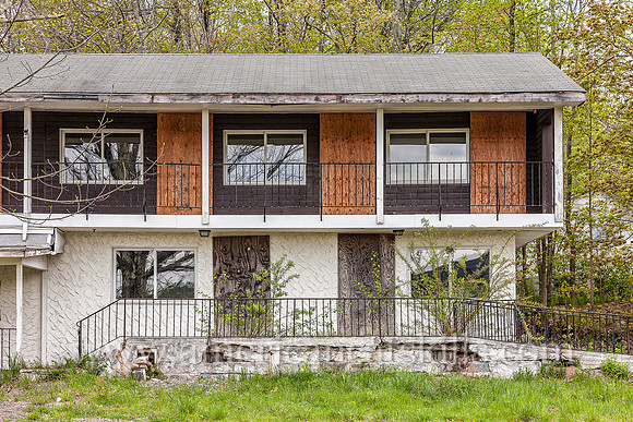 The now abandoned Villa Maria resort at Haines Falls in Ulster County, New York operated for many years as a successful boarding house and hotel.