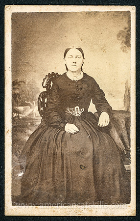 Portrait, Woman, Seated, by Loverin B. Silver, Salem, Ohio