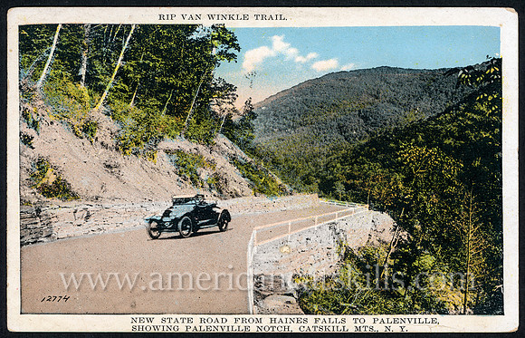 Rip Van Winkle Trail, New State Road from Haines Falls to Palenville