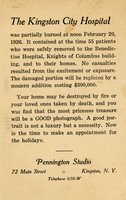 Kingston City Hospital Fire, 1926