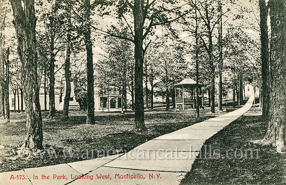 In the Park, Looking West, Monticello, N.Y.