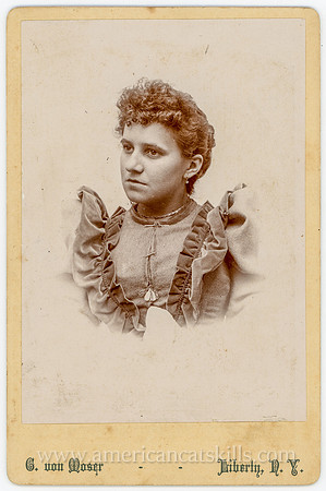 Portrait, Young Woman, by G. Von Moser, Liberty, New York