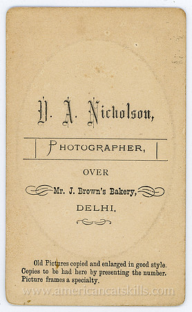 D. A. Nicholson, Photographer, Delhi, New York
