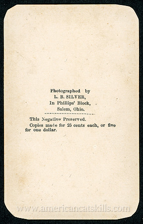 L. B. Silver, In Phillips Block, Salem, Ohio