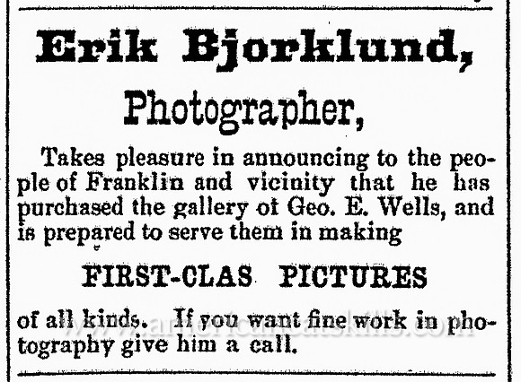 Erik Bjorklund, Franklin, NY