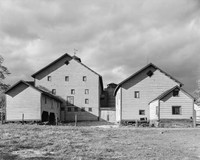 Athens, vicinity, New York. A farm by the Hudson River
