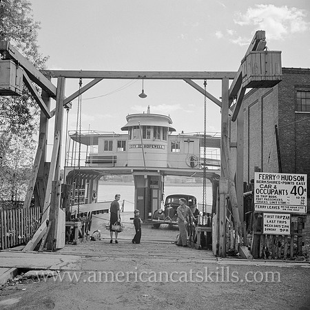 Ferry from Hudson, New York, landing at Athens, New York