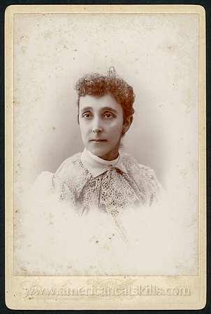 Portrait, Mrs. A. H. Sewell, by G. W. Simpkins, Walton, New York