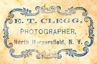 E. T. Clegg, Photographer, North Harpersfield, N.Y.