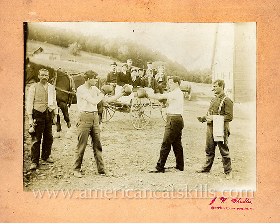 Two Men Boxing, by J. W. Shultis, Griffin Corners, NY