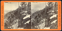 Vintage E. & H. T. Anthony & Co. stereoview # 263 titled “Sunset Rock, The Bluff” from the “Winter in the Catskills” series.