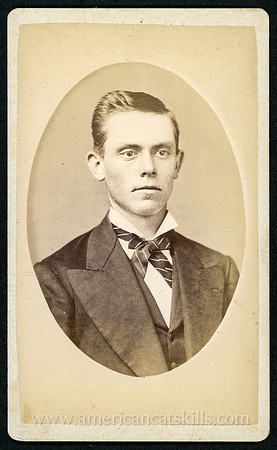Portrait, Young Man, by R. A. Crapser, No. 12 Wall St., Kingston, NY