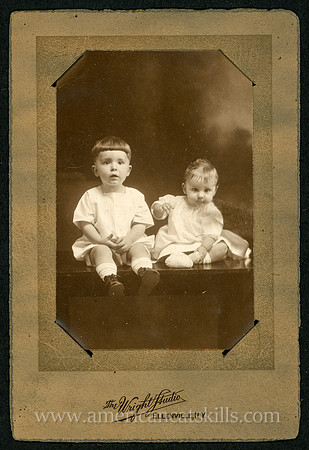 Portrait, Two Young Children, by Vanness T. Wright, Ellenville, New York