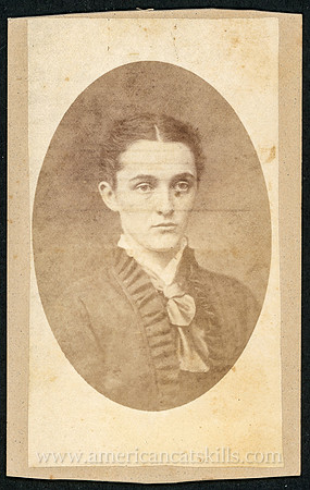 Portrait, Young Woman, by Maurice Farrington, Delhi, NY