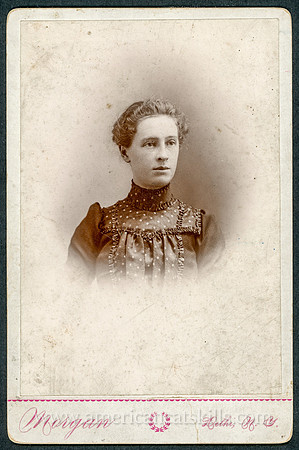Portrait, Well Dressed Woman, by O. T. Morgan, Delhi, New York