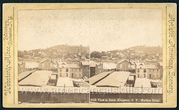 2042_View at Dock, Kingston, N.Y., Hudson River