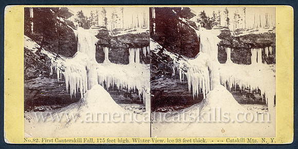 82_First Cauterskill Fall, 175 feet high. Winter View. Ice 98 feet thick, Catskill Mts. N. Y.