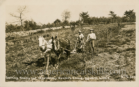 308_Getting Ready for Vegetables, Hunter's Camp, Yankee Lake, N.Y.